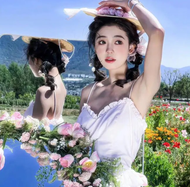 头发松散